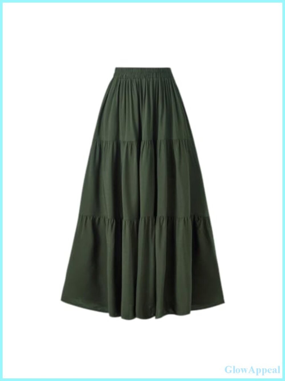 Boho A-Line Maxi Skirt 100% Viscose Tiered Renaissance Skirt with Pockets